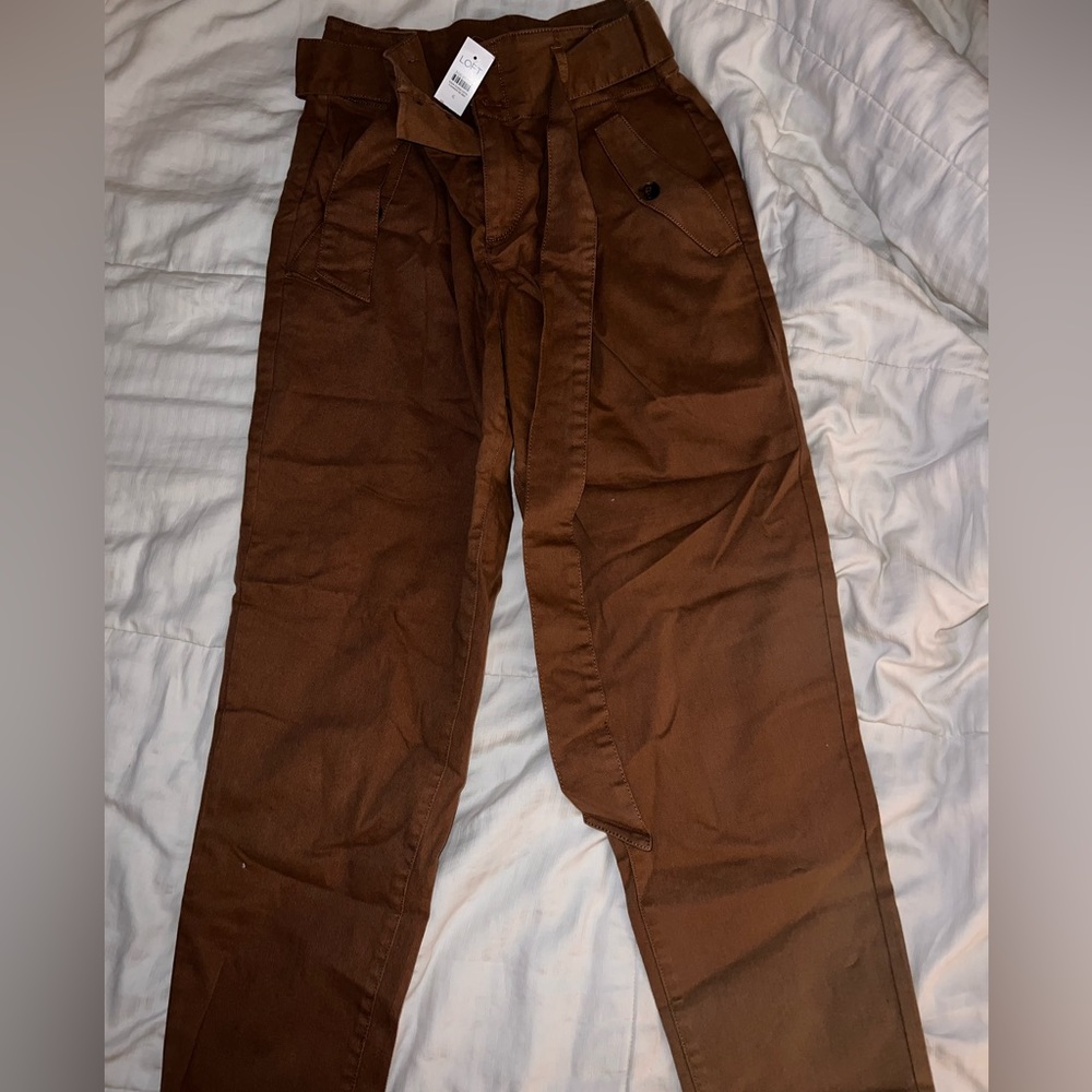 NWT Loft women’s brown pants size 6